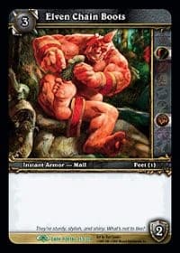 Elven Chain Boots - Dark Portal - WoW card