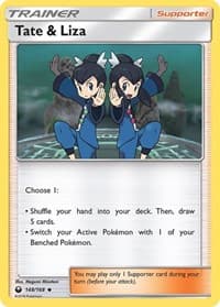 Tate & Liza - SM - Celestial Storm - Pokemon card