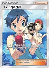 TV Reporter (Full Art) - SM - Celestial Storm - Pokemon card