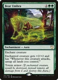 Bear Umbra - Commander 2018 - Magic: The Gathering card