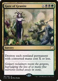 Gaze of Granite - Commander 2018 - Magic: The Gathering card