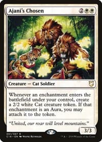 Ajani's Chosen - Commander 2018 - Magic: The Gathering card