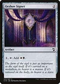 Orzhov Signet - Commander 2018 - Magic: The Gathering card