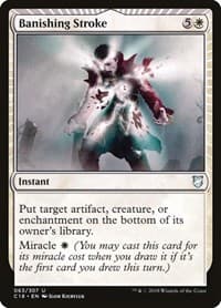 Banishing Stroke - Commander 2018 - Magic: The Gathering card