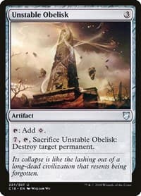 Unstable Obelisk - Commander 2018 - Magic: The Gathering card
