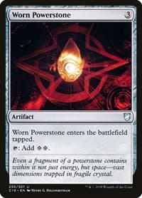 Worn Powerstone - Commander 2018 - Magic: The Gathering card