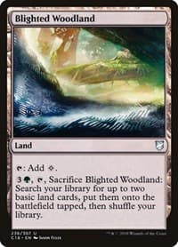 Blighted Woodland - Commander 2018 - Magic: The Gathering card
