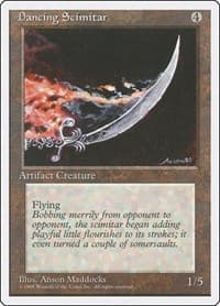Dancing Scimitar - Fourth Edition - Magic: The Gathering card