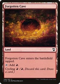 Forgotten Cave - Commander 2018 - Magic: The Gathering card