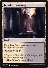 Forsaken Sanctuary - Commander 2018 - Magic: The Gathering card