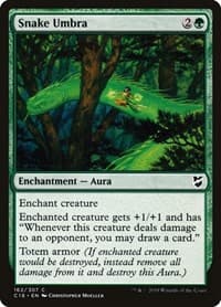 Snake Umbra - Commander 2018 - Magic: The Gathering card