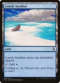 Lonely Sandbar - Commander 2018 - Magic: The Gathering card