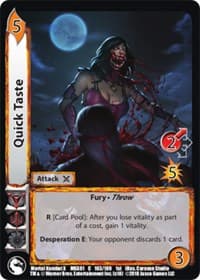 Quick Taste - Mortal Kombat X - UniVersus card