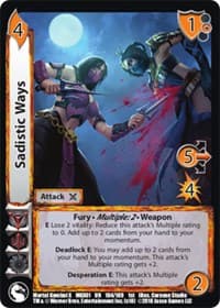 Sadistic Ways - Mortal Kombat X - UniVersus card