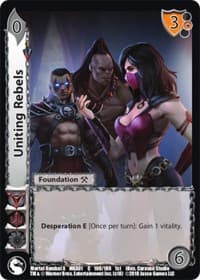 Uniting Rebels - Mortal Kombat X - UniVersus card