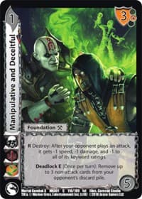 Manipulative and Deceitful - Mortal Kombat X - UniVersus card