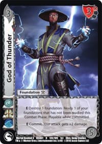 God of Thunder - Mortal Kombat X - UniVersus card