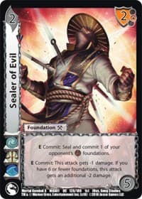 Sealer of Evil - Mortal Kombat X - UniVersus card
