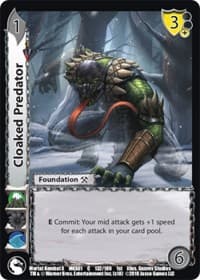 Cloaked Predator - Mortal Kombat X - UniVersus card