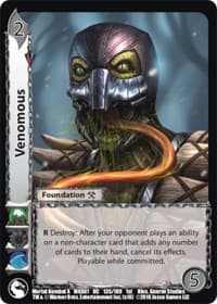 Venomous - Mortal Kombat X - UniVersus card