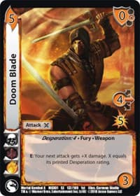Doom Blade - Mortal Kombat X - UniVersus card