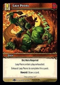 Lazy Peons - Dark Portal - WoW card