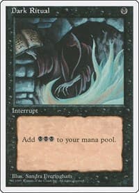 Dark Ritual - Fourth Edition - Magic: The Gathering card