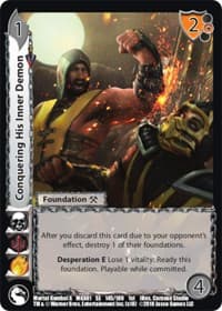 Conquering His Inner Demon - Mortal Kombat X - UniVersus card