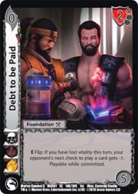 Debt to be Paid - Mortal Kombat X - UniVersus card