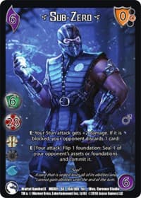 Sub-Zero* - Mortal Kombat X - UniVersus card
