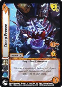 Deep Freeze - Mortal Kombat X - UniVersus card