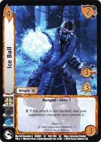 Ice Ball - Mortal Kombat X - UniVersus card
