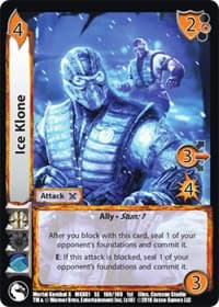 Ice Klone - Mortal Kombat X - UniVersus card
