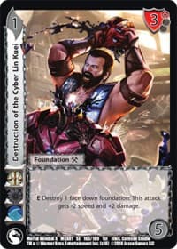 Destruction of the Cyber Lin Kuei - Mortal Kombat X - UniVersus card