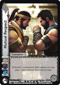 Mutual Respect - Mortal Kombat X - UniVersus card