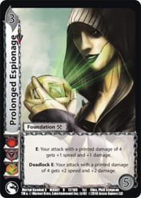 Prolonged Espionage - Mortal Kombat X - UniVersus card
