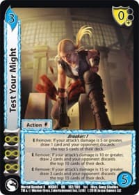 Test Your Might - Mortal Kombat X - UniVersus card