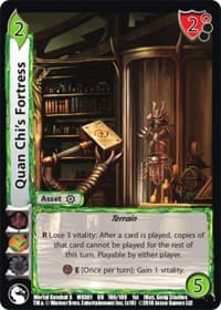 Quan Chi's Fortress - Mortal Kombat X - UniVersus card