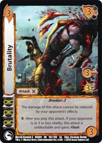 Brutality - Mortal Kombat X - UniVersus card