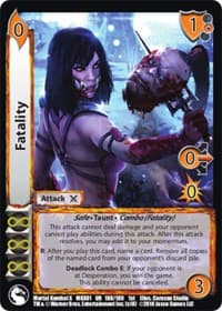 Fatality - Mortal Kombat X - UniVersus card