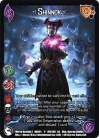 Shinnok - Mortal Kombat X - UniVersus card