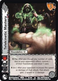 Telekinetic Mastery - Mortal Kombat X - UniVersus card