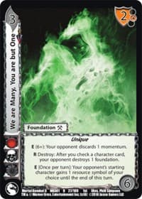We are Many, You are but One - Mortal Kombat X - UniVersus card