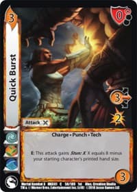 Quick Burst - Mortal Kombat X - UniVersus card