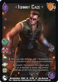 Johnny Cage* - Mortal Kombat X - UniVersus card
