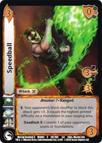 Speedball - Mortal Kombat X - UniVersus card