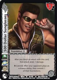 500 Dollar Sunglasses - Mortal Kombat X - UniVersus card