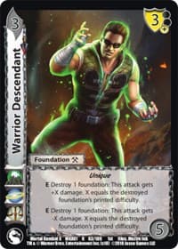 Warrior Descendant - Mortal Kombat X - UniVersus card