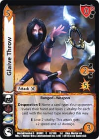 Glaive Throw - Mortal Kombat X - UniVersus card
