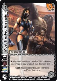 Most Trusted Assassin - Mortal Kombat X - UniVersus card